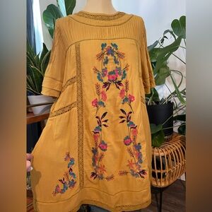 Free People embroidered dress